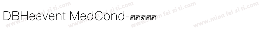 DBHeavent MedCond字体转换